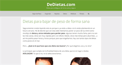 Desktop Screenshot of dedietas.com
